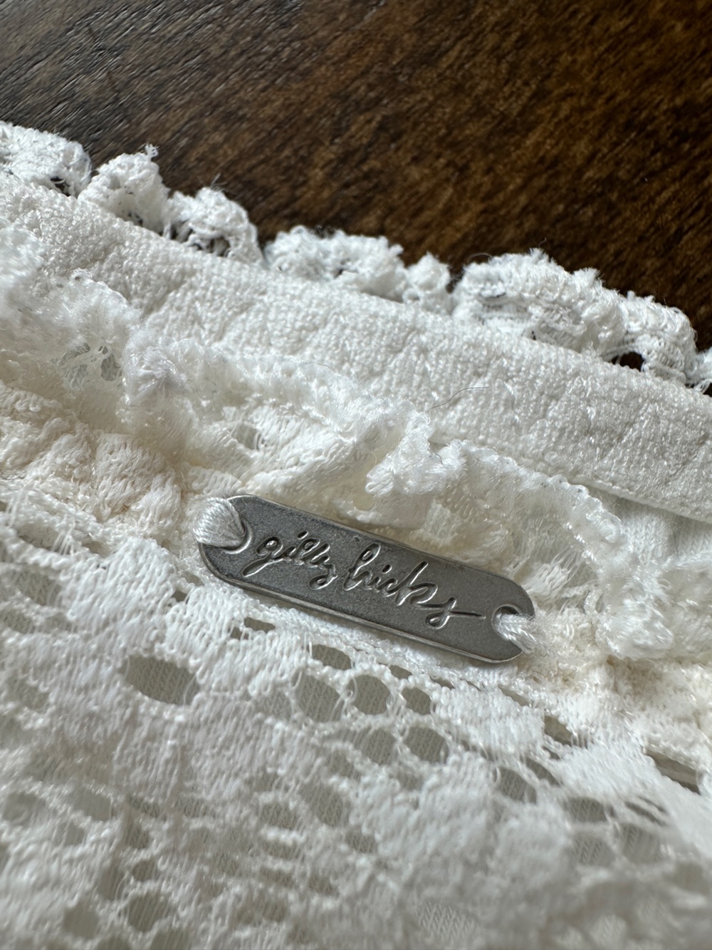 Gilly Hicks Lace Bralette Small Cream Boho Lace Bandeau Bra Top - Picture 4 of 9